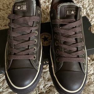 Leather Converse